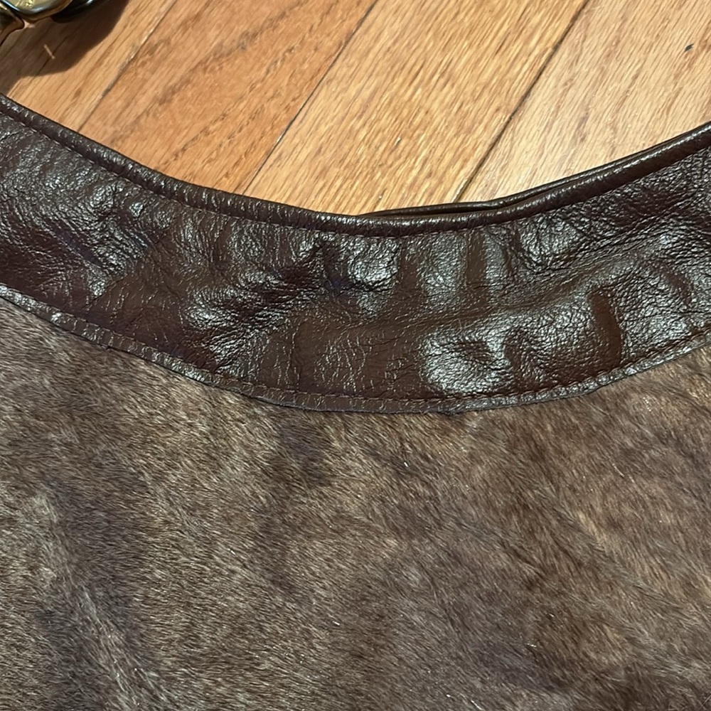 Pony up brand Brown Leather Women's Bag - Picture 5 of 10